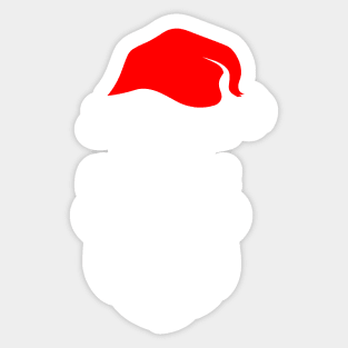 Funny Santa Beard Costume - White Fake Beard Christmas - Santa Claus Beard Costume - Merry Christmas Everyone Santa Sticker